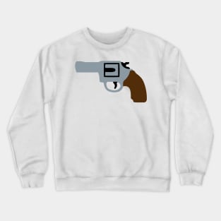 Magnum Gun (Handgun) Emoticon Crewneck Sweatshirt